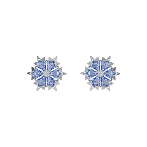 Helen Kirchhofer - Swarovski Magic Ohrstecker Schneeflocke Blau Rhodiniert - 5734242