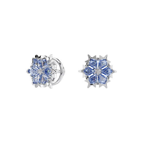 Helen Kirchhofer - Swarovski Magic Ohrstecker Schneeflocke Blau Rhodiniert - 5734242