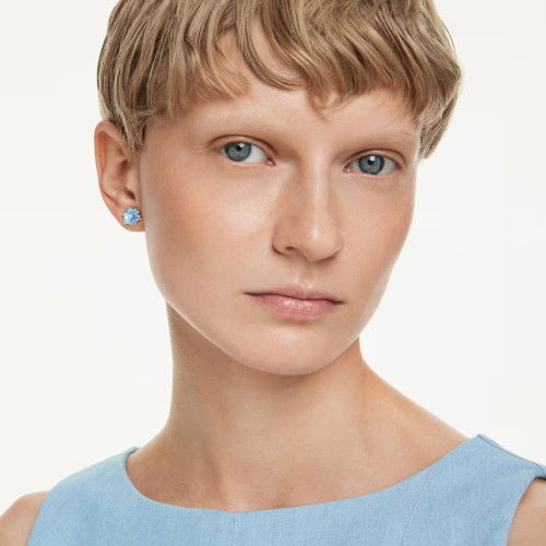 Helen Kirchhofer - Swarovski Magic Ohrstecker Schneeflocke Blau Rhodiniert - 5734242