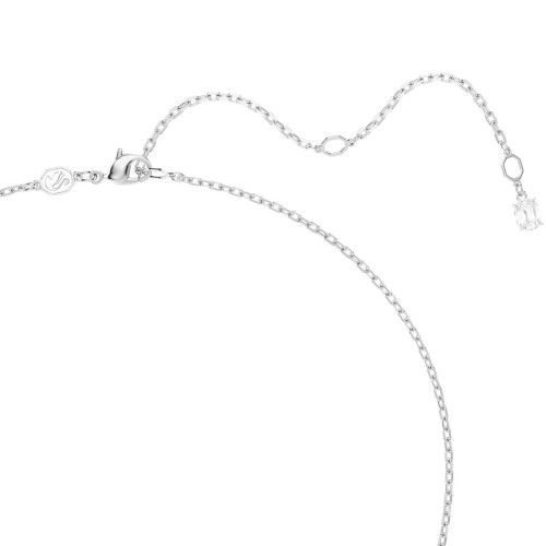 Helen Kirchhofer - Swarovski Matrix Halskette Baguette Schliff Weiss Rhodiniert - 5727114