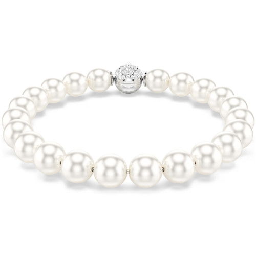 Helen Kirchhofer - Swarovski Matrix Armband Kristallperle Weiss Rhodiniert - 5747747