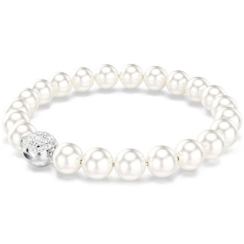 Helen Kirchhofer - Swarovski Matrix Armband Kristallperle Weiss Rhodiniert - 5747747