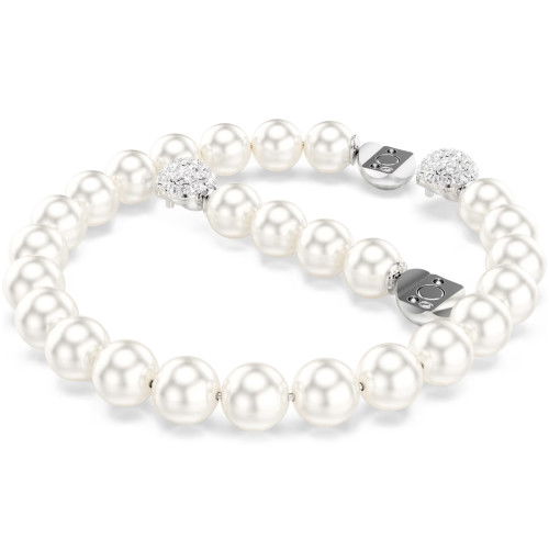 Helen Kirchhofer - Swarovski Matrix Armband Kristallperle Weiss Rhodiniert - 5747747