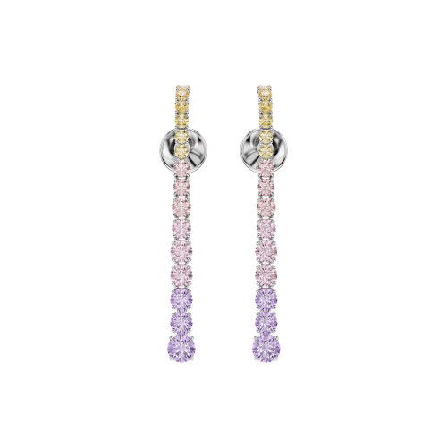 Helen Kirchhofer - Swarovski Matrix Drop Ohrhänger Rundschliffe im Farbverlauf Mehrfarbig Rhodiniert - 5751195