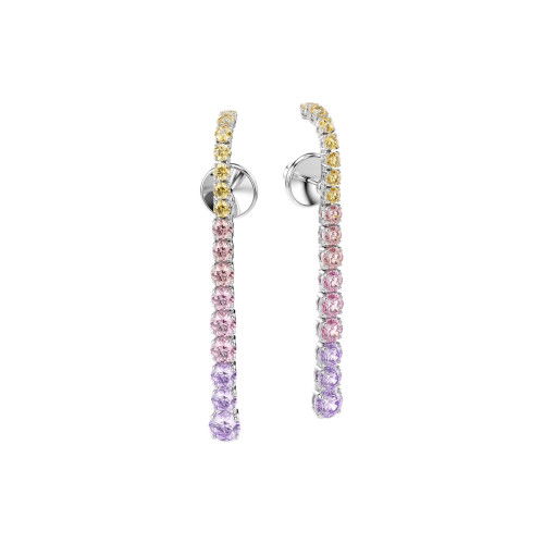Helen Kirchhofer - Swarovski Matrix Drop Ohrhänger Rundschliffe im Farbverlauf Mehrfarbig Rhodiniert - 5751195