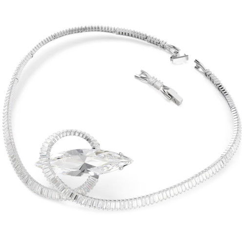 Helen Kirchhofer - Swarovski Matrix Halsband Baguette Schliff Weiss Rhodiniert - 5727039