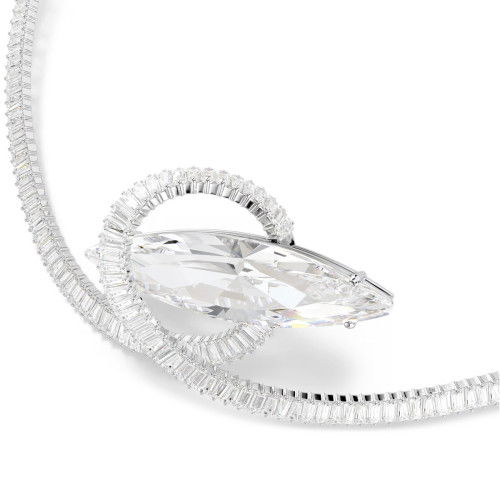 Helen Kirchhofer - Swarovski Matrix Halsband Baguette Schliff Weiss Rhodiniert - 5727039