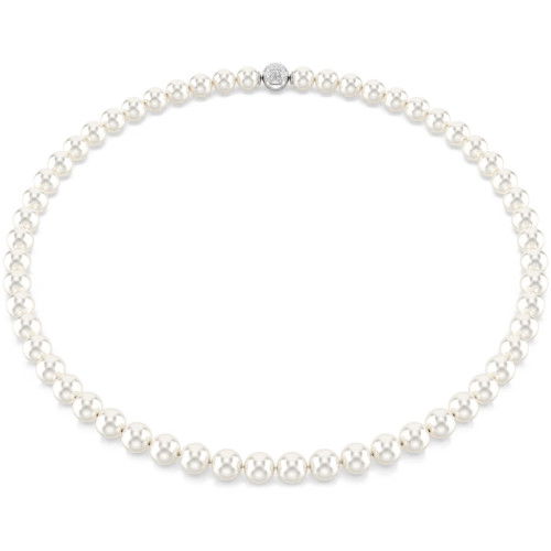 Helen Kirchhofer - Swarovski Matrix Halskette Kristallperle Weiss Rhodiniert - 5747746