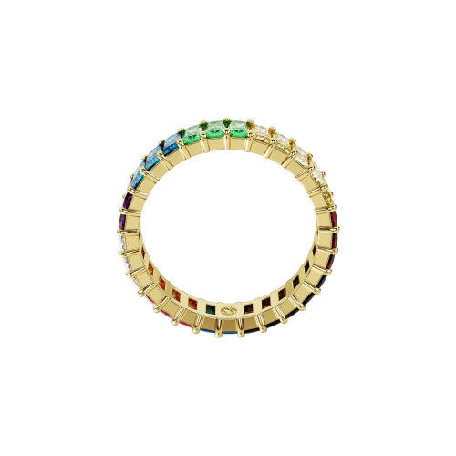 Helen Kirchhofer - Swarovski Matrix Ring Baguette Schliff Mehrfarbig Goldlegierungsschicht