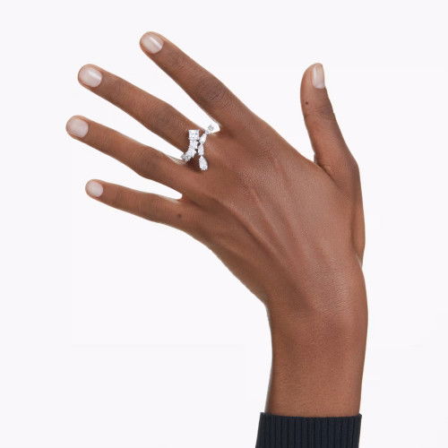 Helen Kirchhofer - Swarovski Matrix Ring Verschiedene Schliffe Weiss