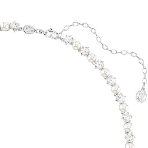 Helen Kirchhofer - Swarovski Matrix Set Kristallperle Rundschliff Weiss Rhodiniert - 5742040