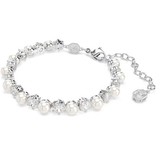 Helen Kirchhofer - Swarovski Matrix Set Kristallperle Rundschliff Weiss Rhodiniert - 5742040