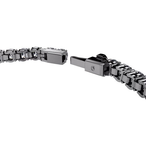 Helen Kirchhofer - Swarovski Matrix Tennis Armband Rundschliff Grau