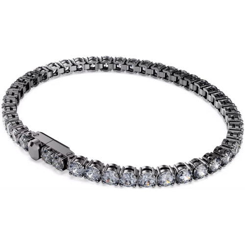 Helen Kirchhofer - Swarovski Matrix Tennis Armband Rundschliff Grau