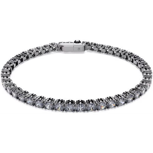 Helen Kirchhofer - Swarovski Matrix Tennis Armband Rundschliff Grau