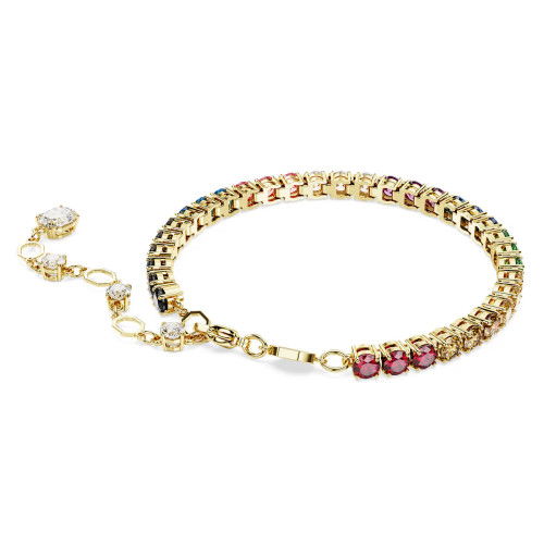 Helen Kirchhofer - Swarovski Matrix Armband Rundschliff Mehrfarbig Goldlegierungsschicht - 5685691