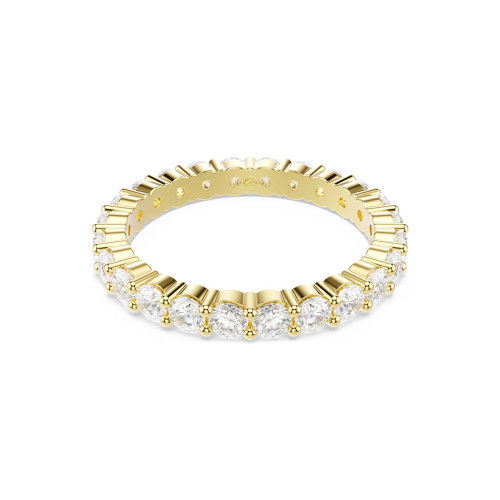 Helen Kirchhofer - Swarovski Matrix Vittore Ring Rundschliff Weiss Goldlegierungsschicht