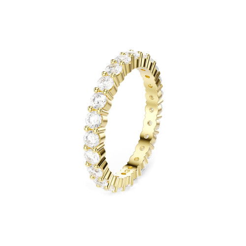 Helen Kirchhofer - Swarovski Matrix Vittore Ring Rundschliff Weiss Goldlegierungsschicht