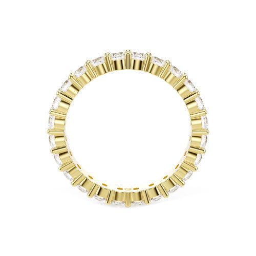 Helen Kirchhofer - Swarovski Matrix Vittore Ring Rundschliff Weiss Goldlegierungsschicht