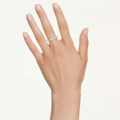 Helen Kirchhofer - Swarovski Matrix Vittore Ring Rundschliff Weiss Goldlegierungsschicht