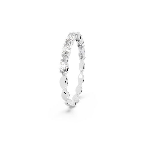 Helen Kirchhofer - Swarovski Matrix Vittore Ring Marquise Schliff Weiss Rhodiniert