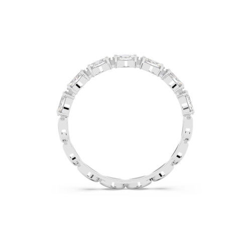 Helen Kirchhofer - Swarovski Matrix Vittore Ring Marquise Schliff Weiss Rhodiniert