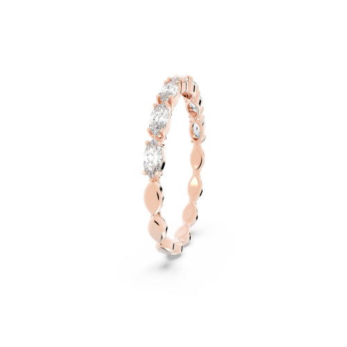 Helen Kirchhofer - Swarovski Matrix Vittore Ring Marquise Schliff Weiss Roségold Legierungsschicht