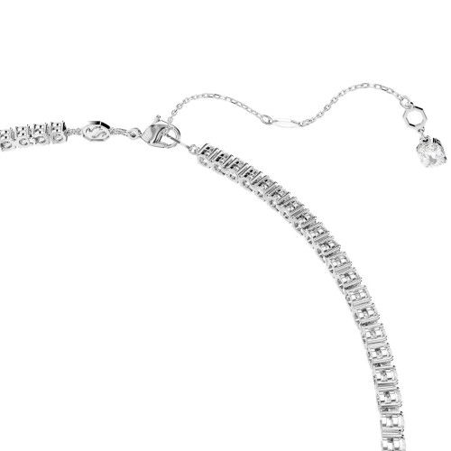 Helen Kirchhofer - Swarovski Matrix Y Halskette Rundschliff Weiss Rhodiniert - 5707988