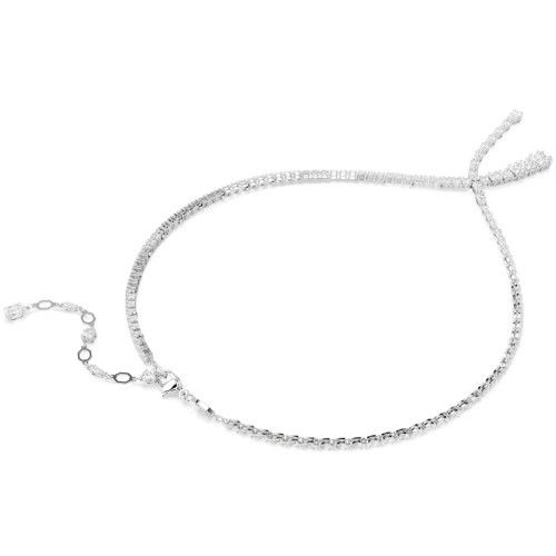 Helen Kirchhofer - Swarovski Matrix Y Halskette Verschiedene Schliffe Weiss Rhodiniert - 5692533