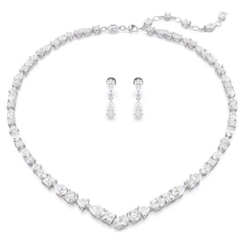 Helen Kirchhofer - Swarovski Mesmera Set Verschiedene Schliffe Weiss Rhodiniert - 5674306