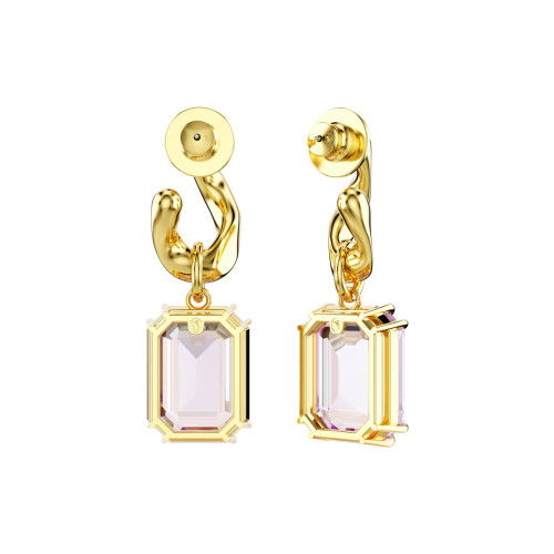 Helen Kirchhofer - Swarovski Millenia Drop Ohrhänger Oktagon Schliff Violett Goldlegierungsschicht - 5694784