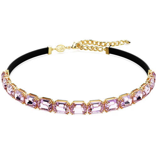 Helen Kirchhofer - Swarovski Millenia Tennis Choker Oktagon Schliff Violett Goldlegierungsschicht - 5720486
