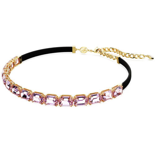 Helen Kirchhofer - Swarovski Millenia Tennis Choker Oktagon Schliff Violett Goldlegierungsschicht - 5720486
