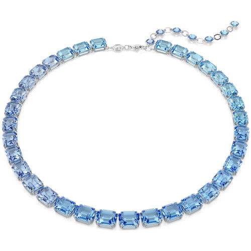 Helen Kirchhofer - Swarovski Millenia Halskette Oktagon Schliff Farbverlauf Blau Rhodiniert - 5694136