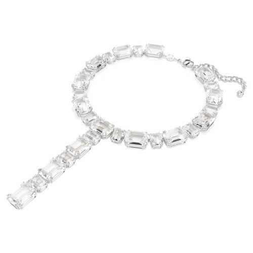 Helen Kirchhofer - Swarovski Millenia Y Halskette Oktagon Schliff Weiss Rhodiniert - 5705799