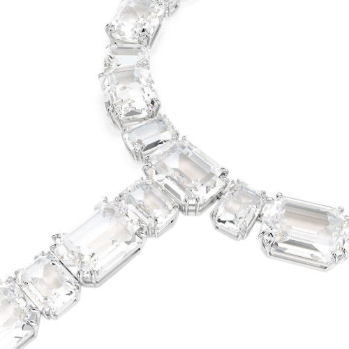Helen Kirchhofer - Swarovski Millenia Y Halskette Oktagon Schliff Weiss Rhodiniert - 5705799