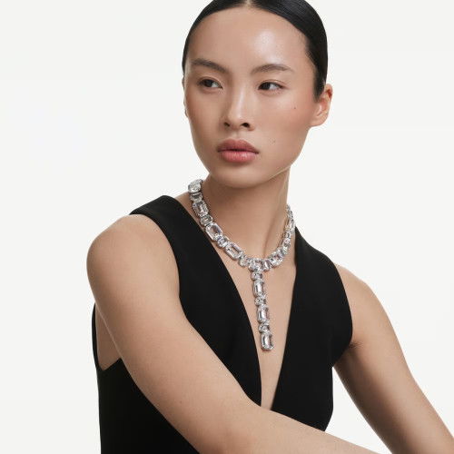 Helen Kirchhofer - Swarovski Millenia Y Halskette Oktagon Schliff Weiss Rhodiniert - 5705799