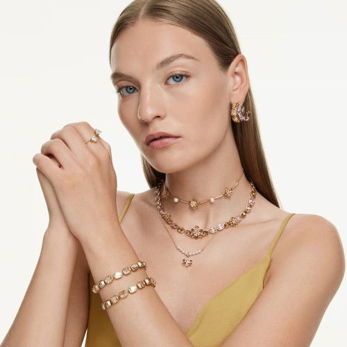 Helen Kirchhofer - Swarovski Millenia Kreolen Verschiedene Schliffe Mehrfarbig Goldlegierungsschicht - 5725757