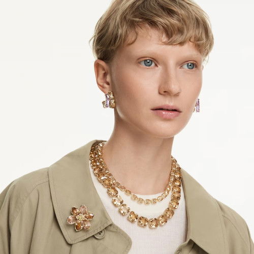 Helen Kirchhofer - Swarovski Millenia Kreolen Verschiedene Schliffe Mehrfarbig Goldlegierungsschicht - 5725757