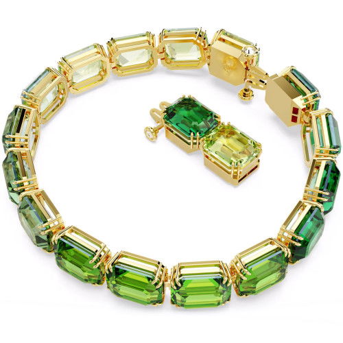 Helen Kirchhofer - Swarovski Millenia Armband Oktagon Schliff Farbverlauf Grün Gold - 5671258