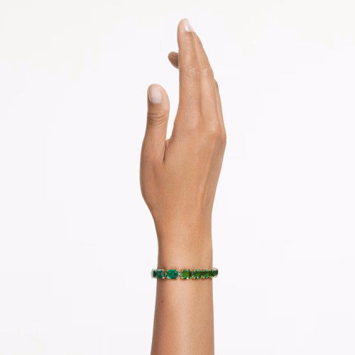 Helen Kirchhofer - Swarovski Millenia Armband Oktagon Schliff Farbverlauf Grün Gold - 5671258