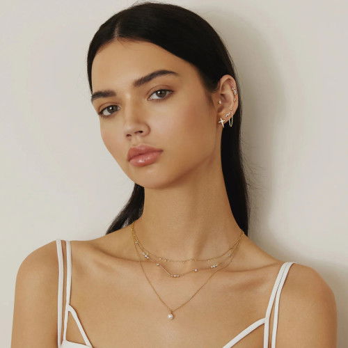 Helen Kirchhofer - Ania Haie Gold Shell Pearl Drop Pendant Halskette - N065-01G