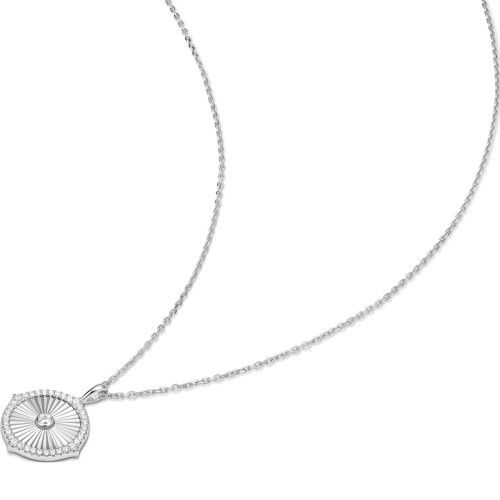 Helen Kirchhofer - Ania Haie Silver Diamond Cut Sunny Disc Halskette - N072-04H