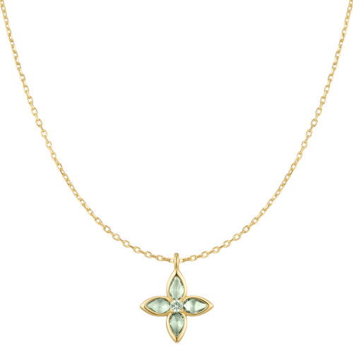 Helen Kirchhofer - Ania Haie Gold Mint Green Lucky Clover Halskette - N073-03G