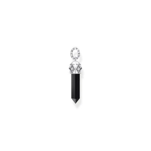 Helen Kirchhofer - Thomas Sabo Anhänger schwarzer Onyx in Kristallform Silber geschwärzt - PE964-641-11