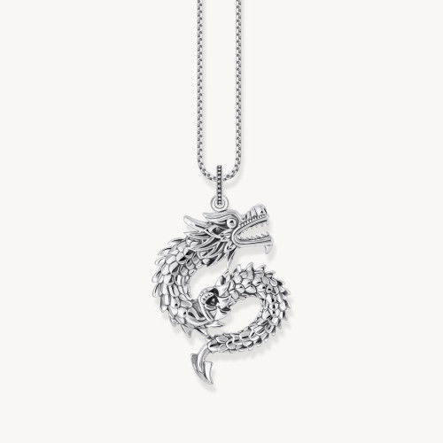 Helen Kirchhofer - Thomas Sabo Anhänger Drache mit Karabinerhaken Silber geschwärzt - PE974-637-21
