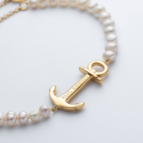 Helen Kirchhofer - Paul Hewitt The Anchor Beads Armband Gold Pearl - PH-JE-0076