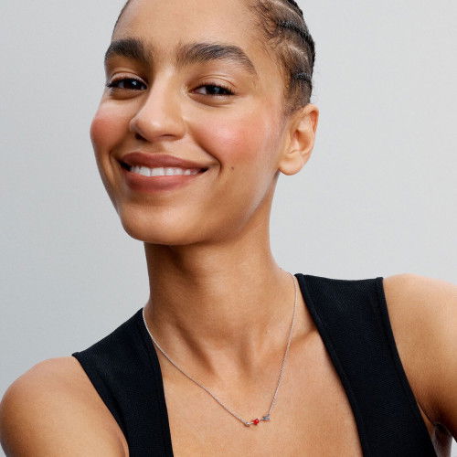 Helen Kirchhofer - Pandora Pfeil & Murano Glas Herz Halskette - 393669C01-50