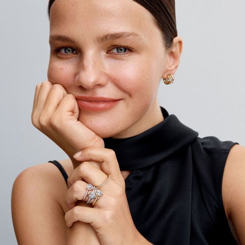 Helen Kirchhofer - Pandora Doppelband Herz Ring - 183100C01