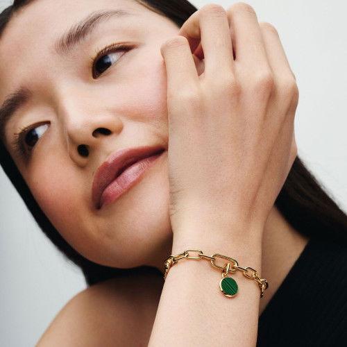 Helen Kirchhofer - Pandora ME Grünes gravierbares Mini Medaillon Charm - 763389C01